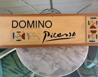 Picasso Limited Edition Domino Set, Pablo Picasso Artwork, Vintage, Barcelona Spain