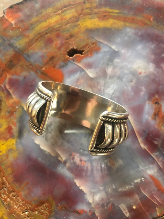 Fabulous Vintage 70s Ray Begay Sterling Silver Cu… - image 10