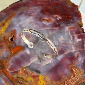 Vintage Navajo Sterling Silver Cuff Bracelet