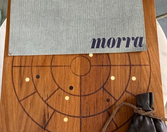 Vintage Piet Hein Danish Teak Morra Board Game For Skjode Skjern from the 60’s