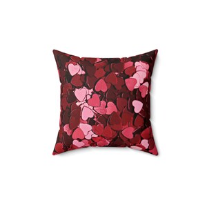 Hearts Pillow - Front & Back Design 14x14