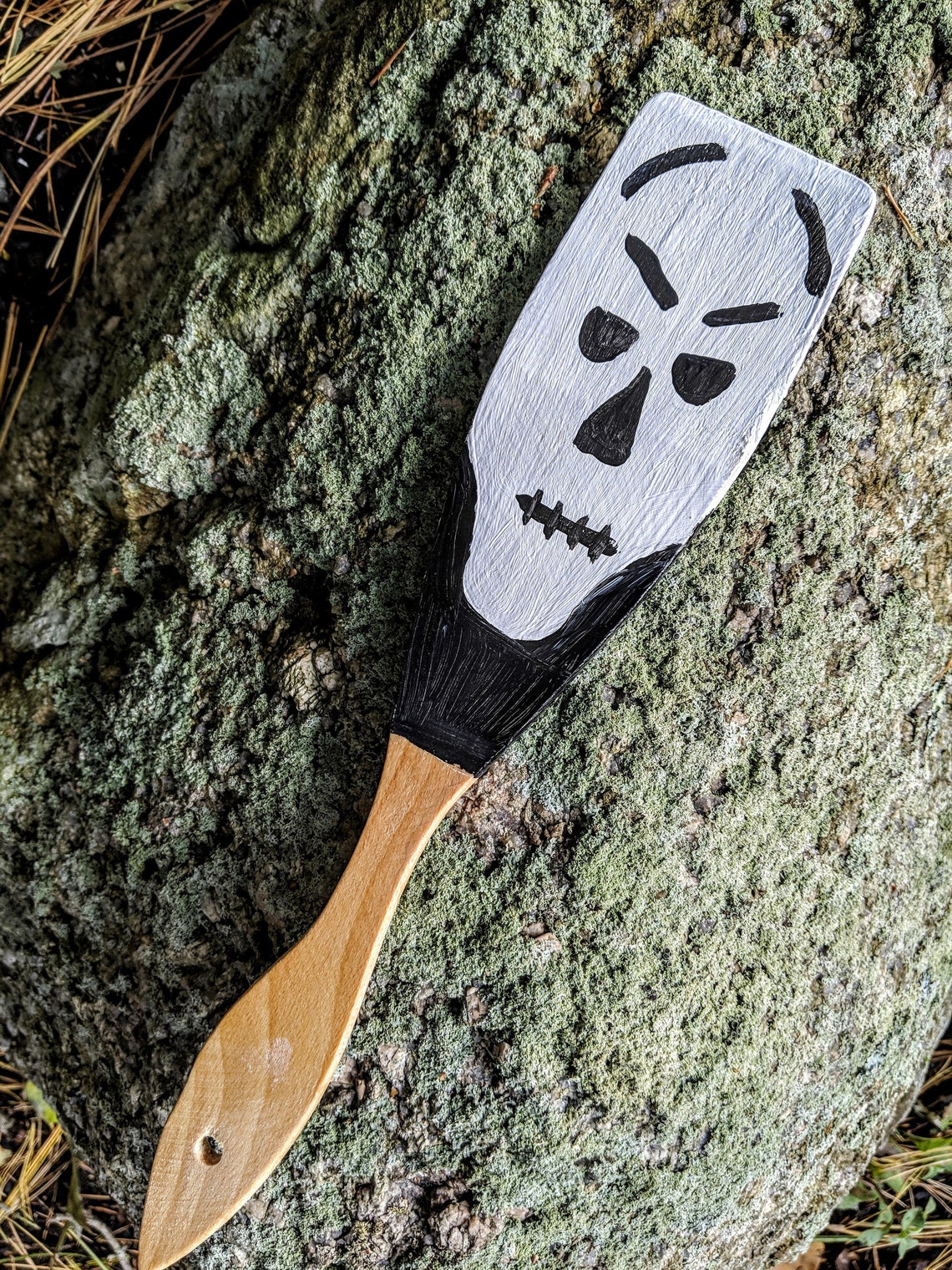 Halloween Skull Painted Spatula Etsy