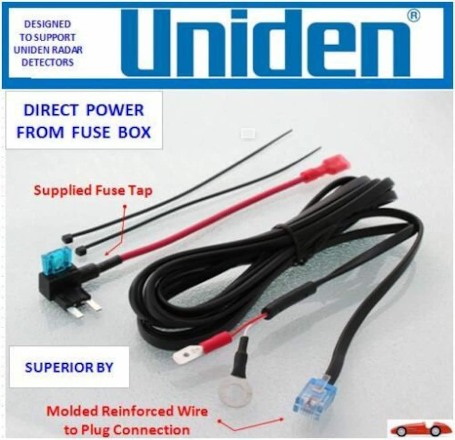 UNIDEN Radar Detector Direct Power Cord From Fuse Box Etsy