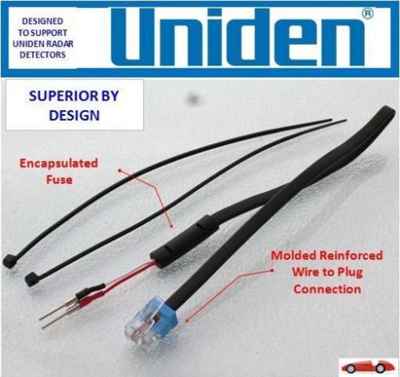 UNIDEN Radar R8/R7/R4/R3/R1 Direct Mirror Power Cord MP-UND image 2