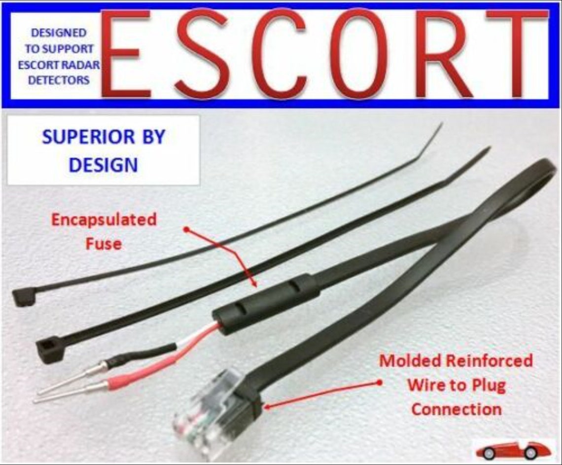 ESCORT Radar Detector Direct Mirror Power Cord MPESCT Etsy