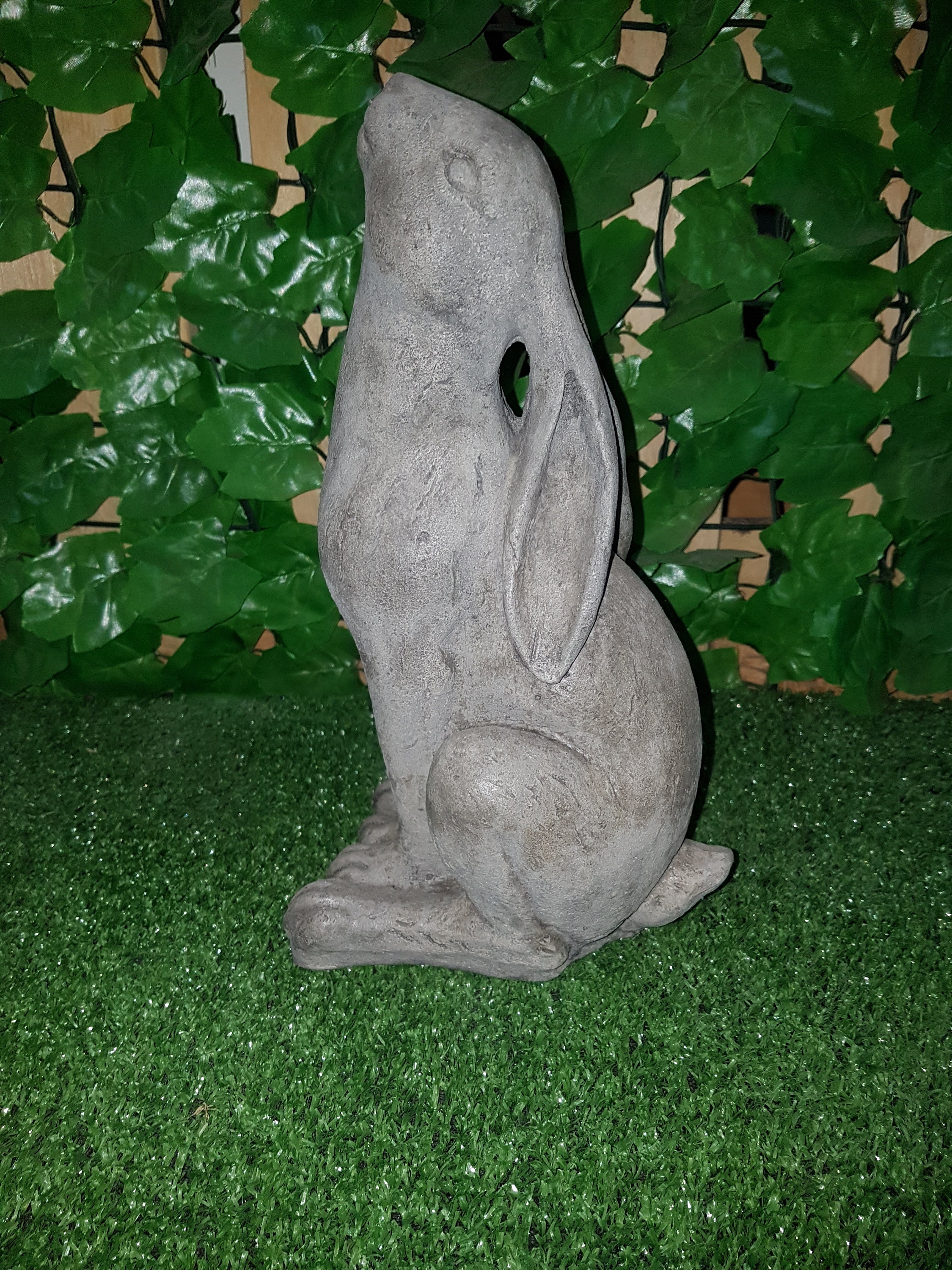 Garden Cast Stone moon gazing hare Etsy