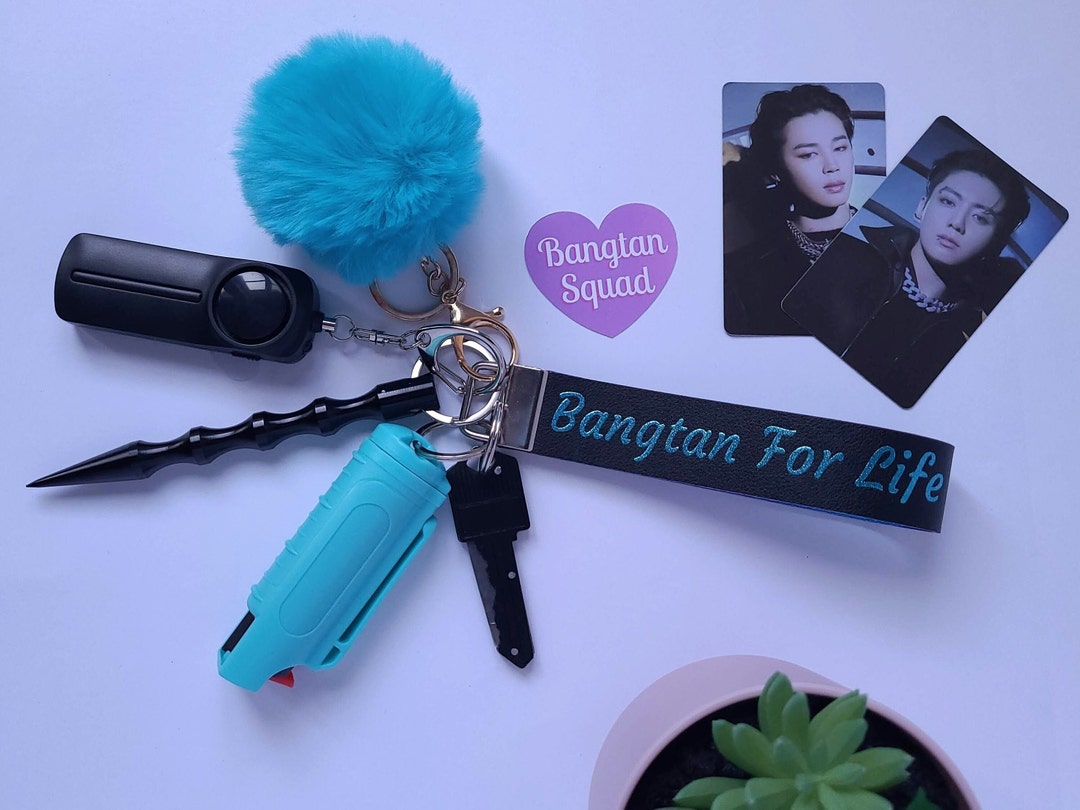 BTS Safety Keychain BTS Self Defense Keychain Bts Theme Etsy