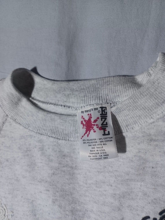 Vintage 1990s 90s Black Sheep Handmade Sweatshirt… - image 2