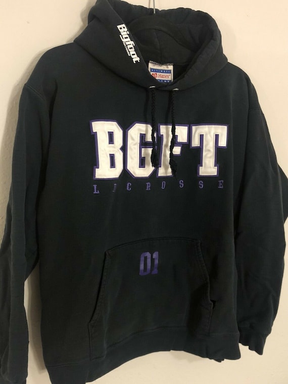 Vintage 90s 00s Bigfoot Lacrosse Hoodie, Hanes Ult
