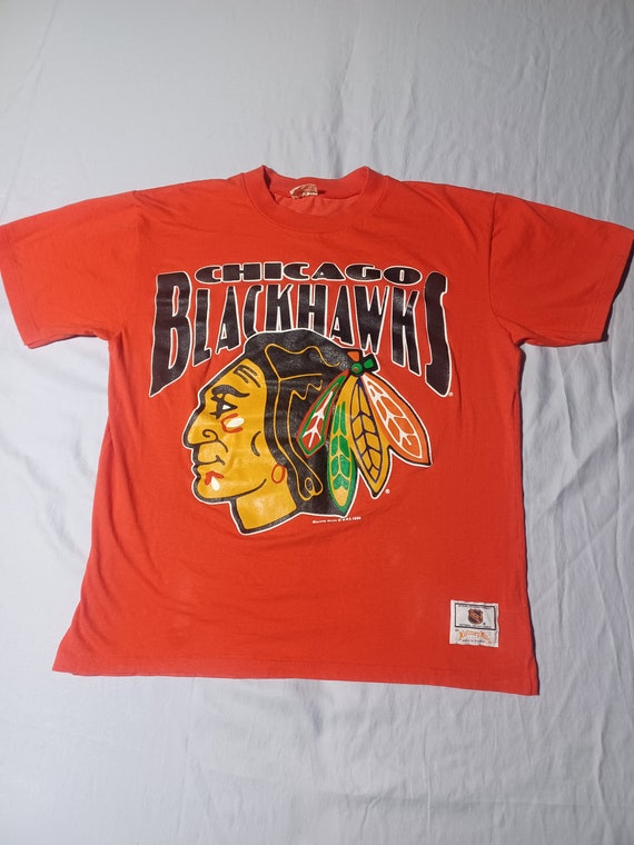 Vintage 1990s 90s Chicago Blackhawks NHL Hockey T… - image 2