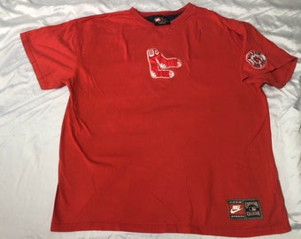 Vintage 1990s 2000s Nike Cooperstown Collection Boston Red Sox 