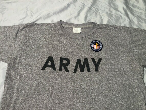 Vintage 1980s 80s United States Army Physical Fitness T-shirt, USA 