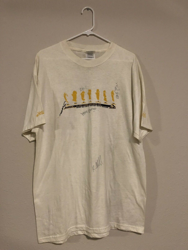 Vintage 2001 Adio Zumiez Skateboard Tour T-shirt Signed by Bam - Etsy