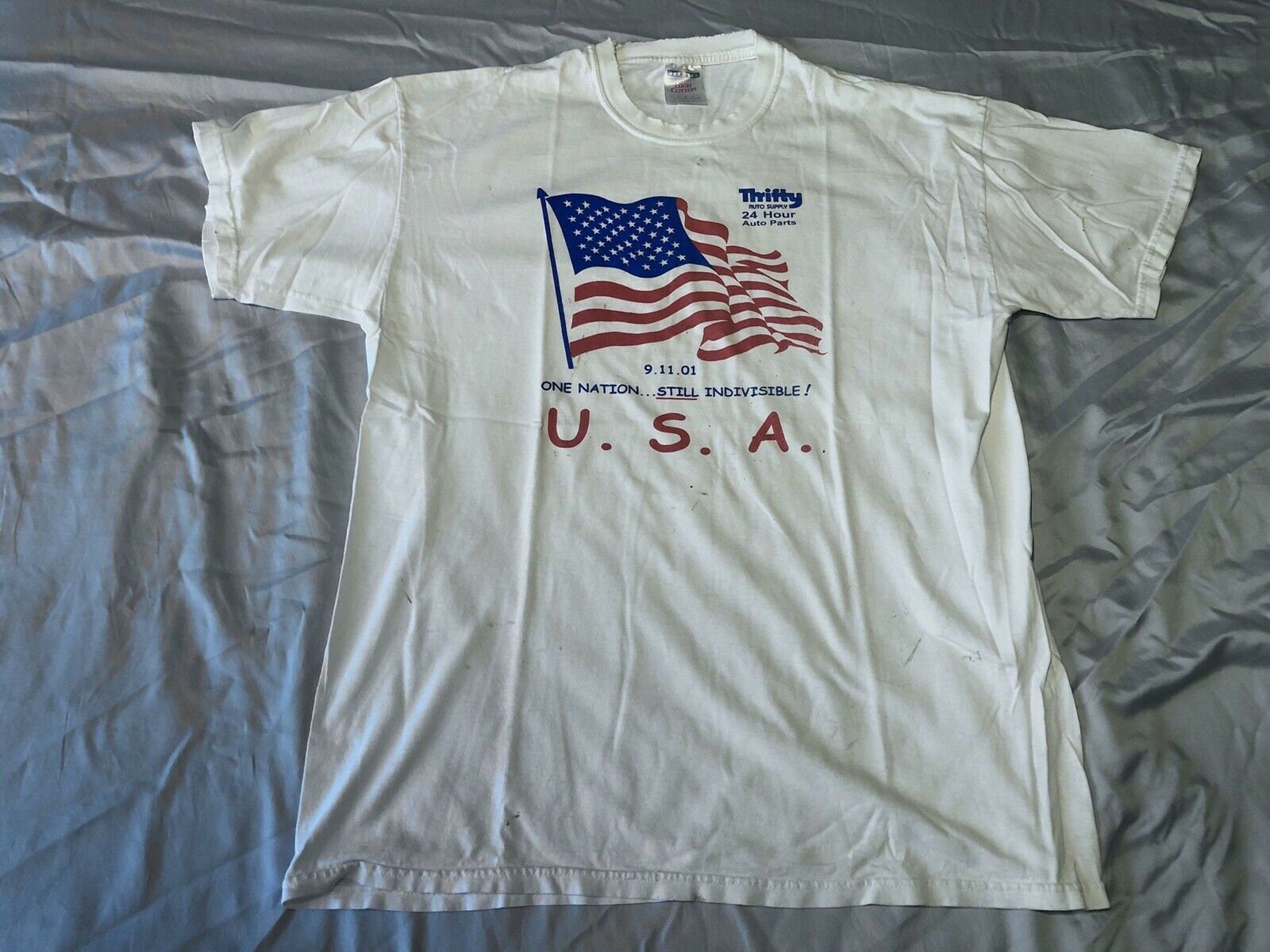 Vintage 2001 Thrifty Auto 9/11 Memorial USA Flag T-shirt - Etsy