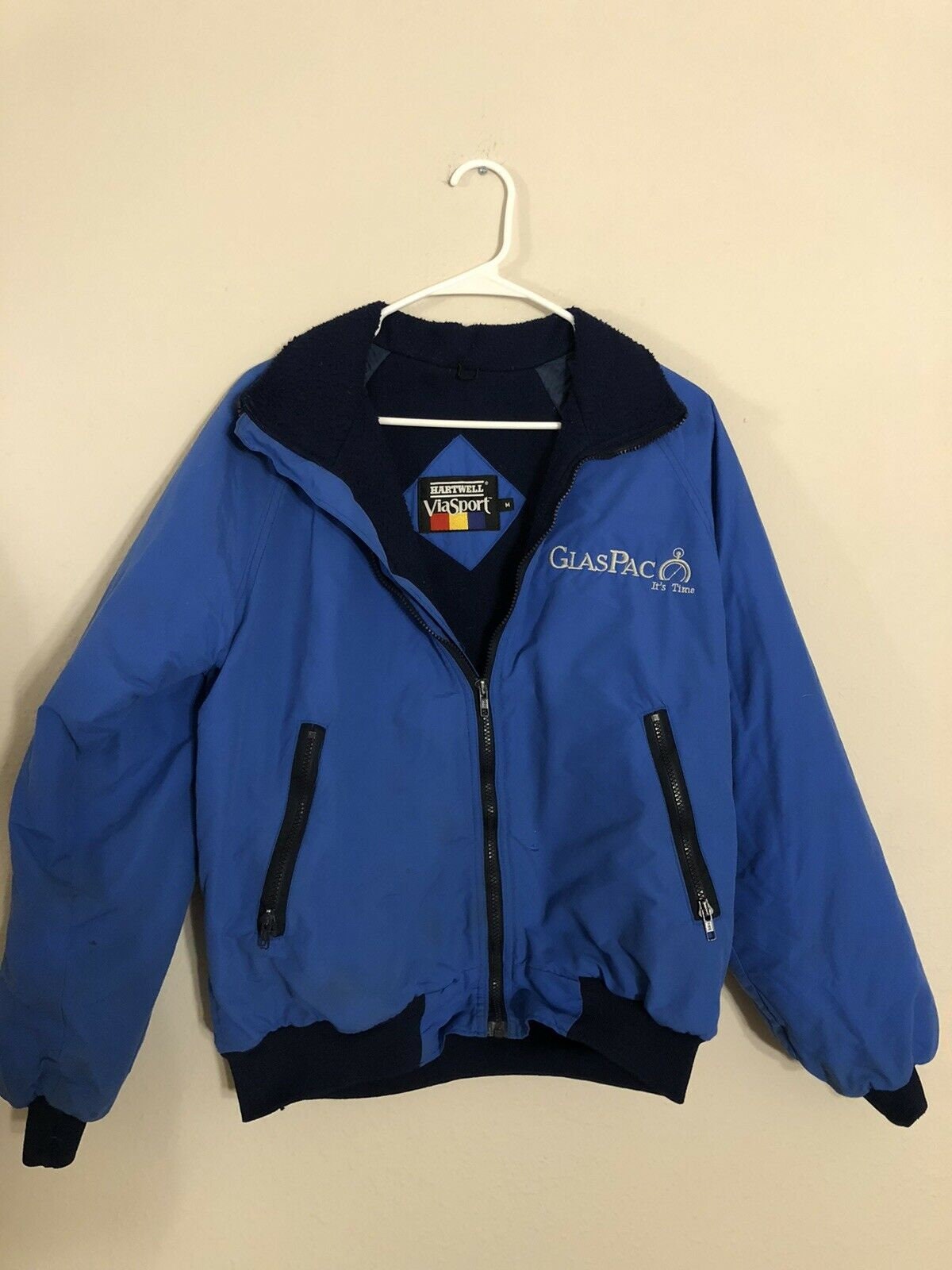 Vintage 80s 90s Glasspac Hartwell via Sport Work Jacket Blue Medium Etsy India