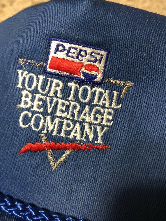 Vintage 1980s Pepsi Cola Employee Promo Snapback … - image 2
