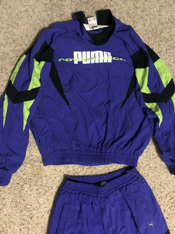 Vintage 80s 90s Puma Power Tech Full Track Suit, P