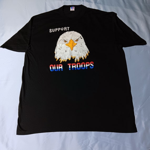 Vintage 80s 90s American Bald Eagle Support Troop… - image 3