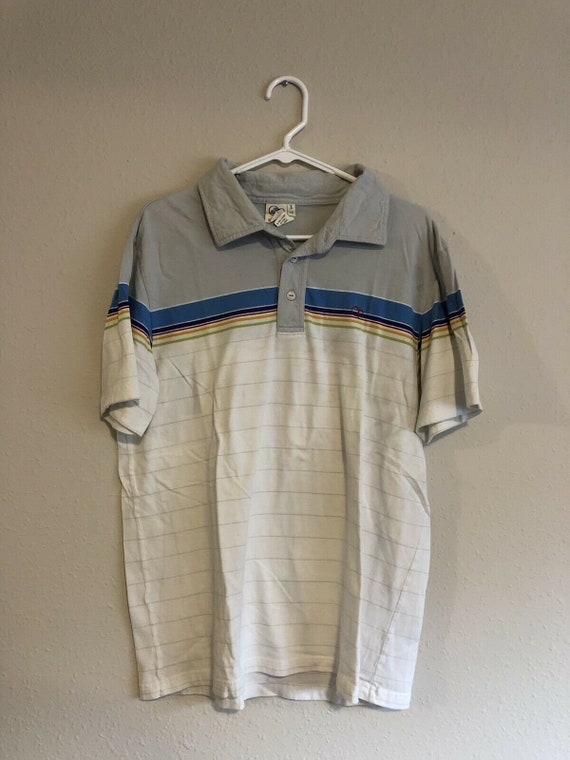 vintage 1980’s 1990’s Ocean Pacific Striped Polo T