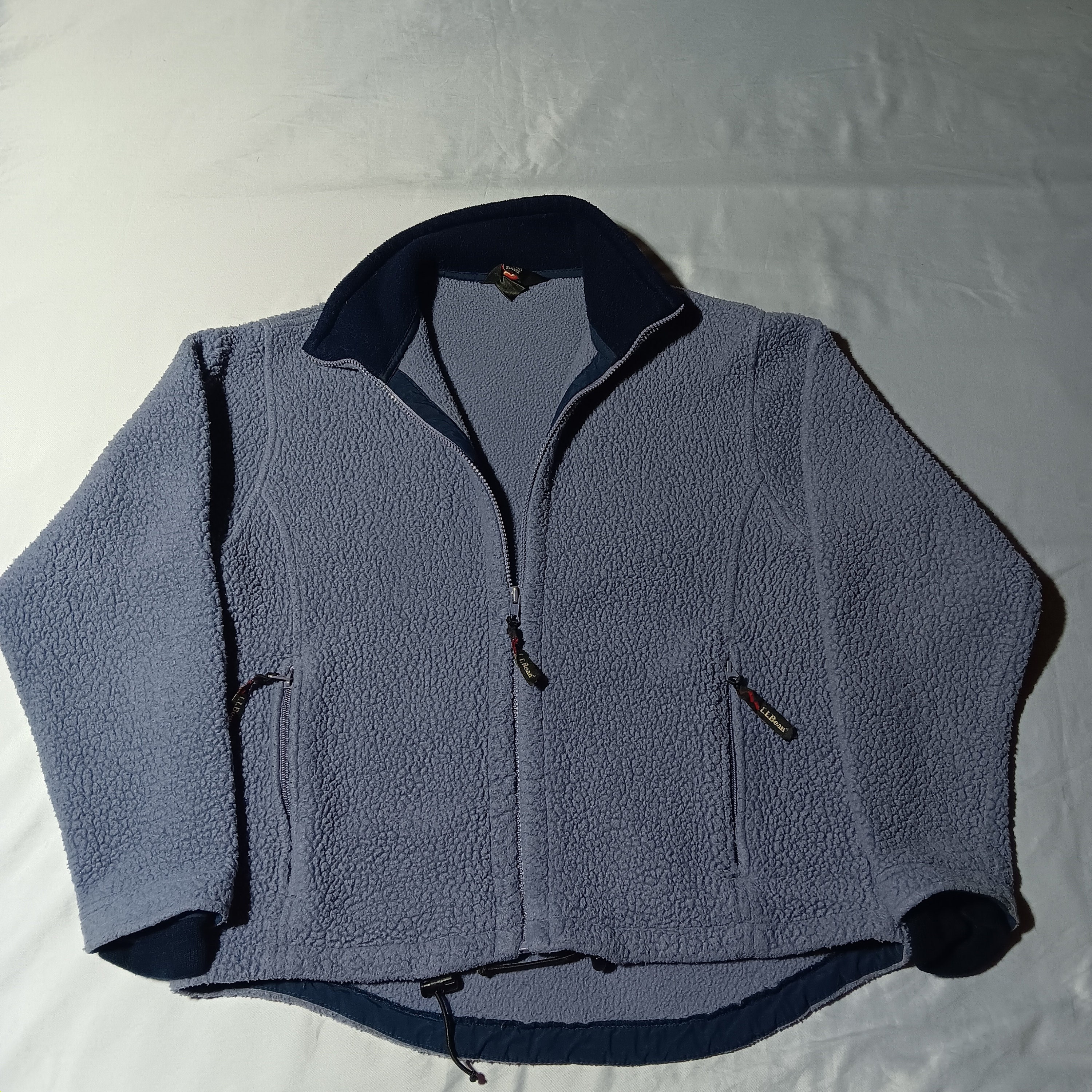70s L.L.Bean fleese blue tech y2k（LL Bean Vintage 90s Warm-up  