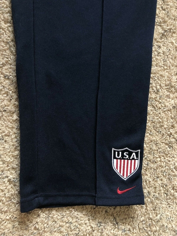 Vintage 1990s 2000s Nike Team USA Track Pants, Bl… - image 5