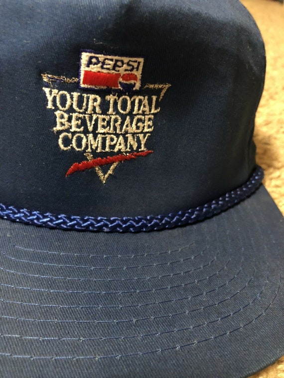 Vintage 1980s Pepsi Cola Employee Promo Snapback … - image 4