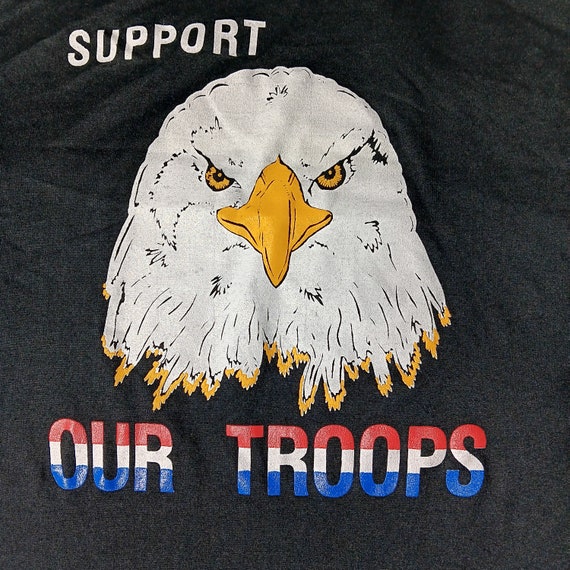 Vintage 80s 90s American Bald Eagle Support Troop… - image 4