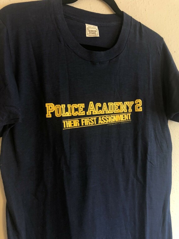 1985 Vintage Police Academy 2 Movie Promo T-Shirt,