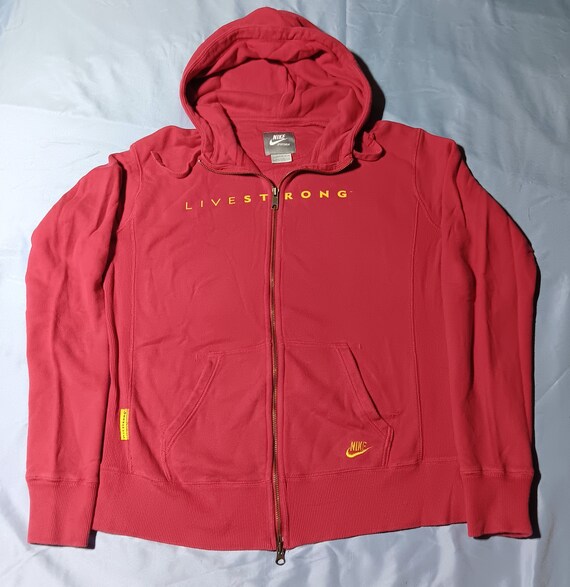 Vintage 2000s Y2K Nike Livestrong Sportswear Full Zip up