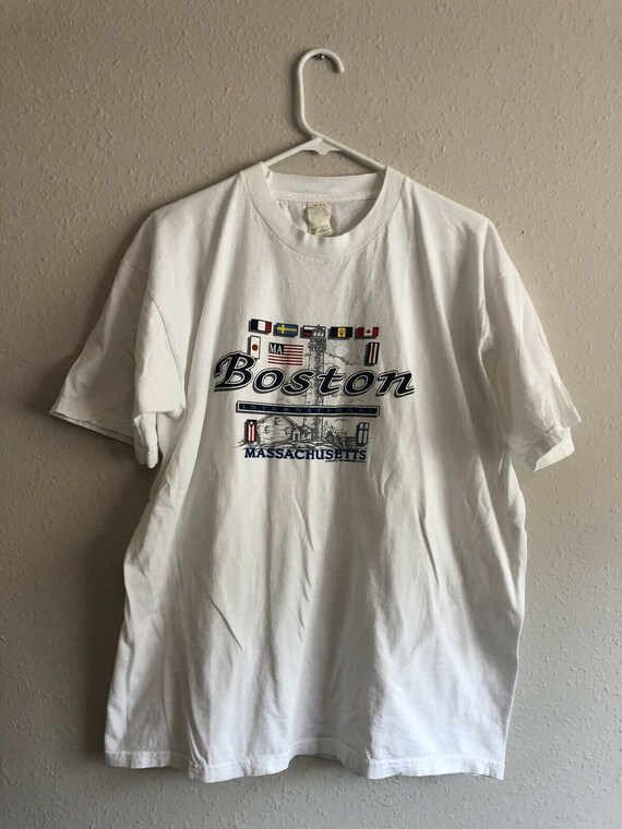 90'S SCREEN STARS Printed T-shirt, Men's XL, Vintage cotton white type Vintage Second Hand main image 1
