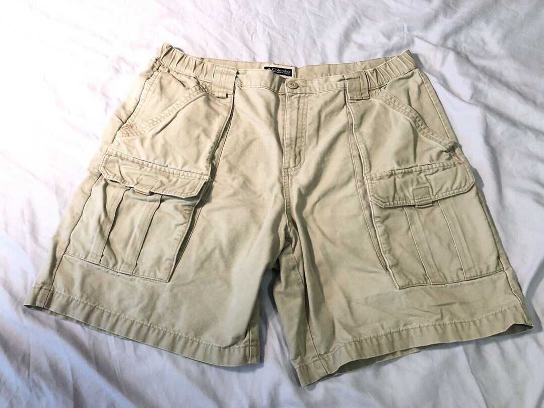 Early 2000s Columbia Sportswear Hiking Cargo Short, Khaki 36 - Etsy