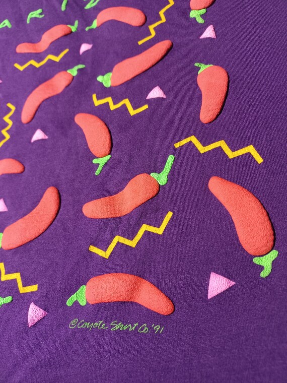 Vintage 1990s 90s Arizona Hot Chili Peppers Puff … - image 3