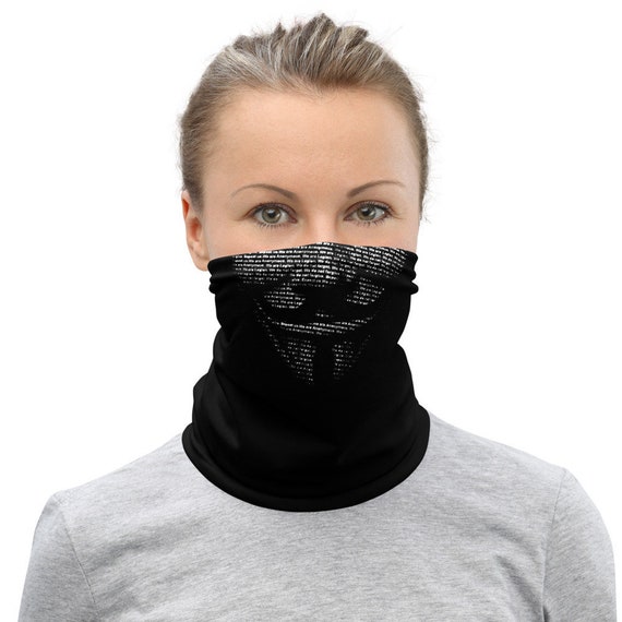 Anonymous Face Mask Guy Fawkes Mask V For Vendetta Etsy
