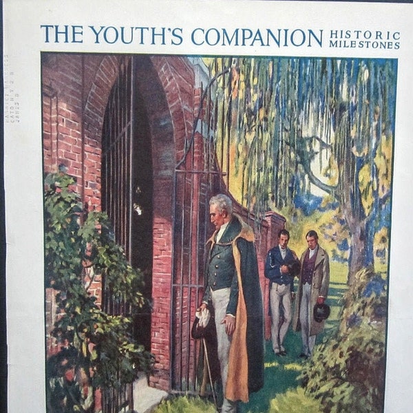 The Youths Companion Magazine - August 1924 - General Lafayette - William Eaton - Makings Of A Man - Cream Of Wheat - Collectible - Vintage