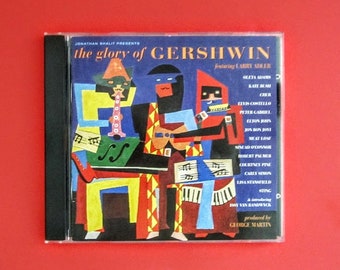 Gershwin Tribute Audio CD - The Glory Of Gershwin - Larry Adler - Jonathan Shalit - Various Famous Singers - Vintage 1994 - Music CD Gift