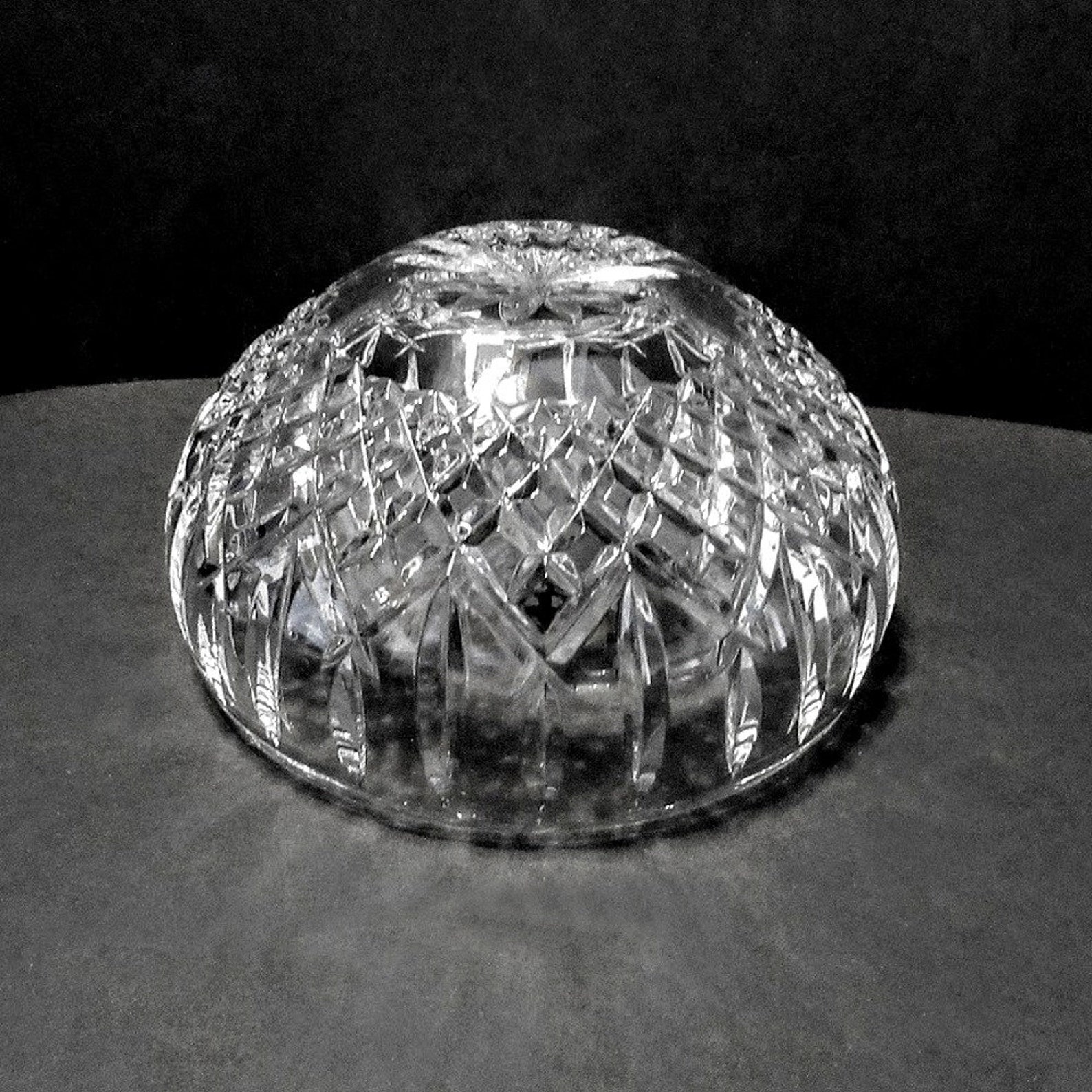Waterford Crystal Bowl Araglin Pattern 7 Tulip Etsy