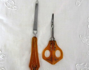 Scissors - Nail Art Tool Vintage Antique Inspired Ornate Floral