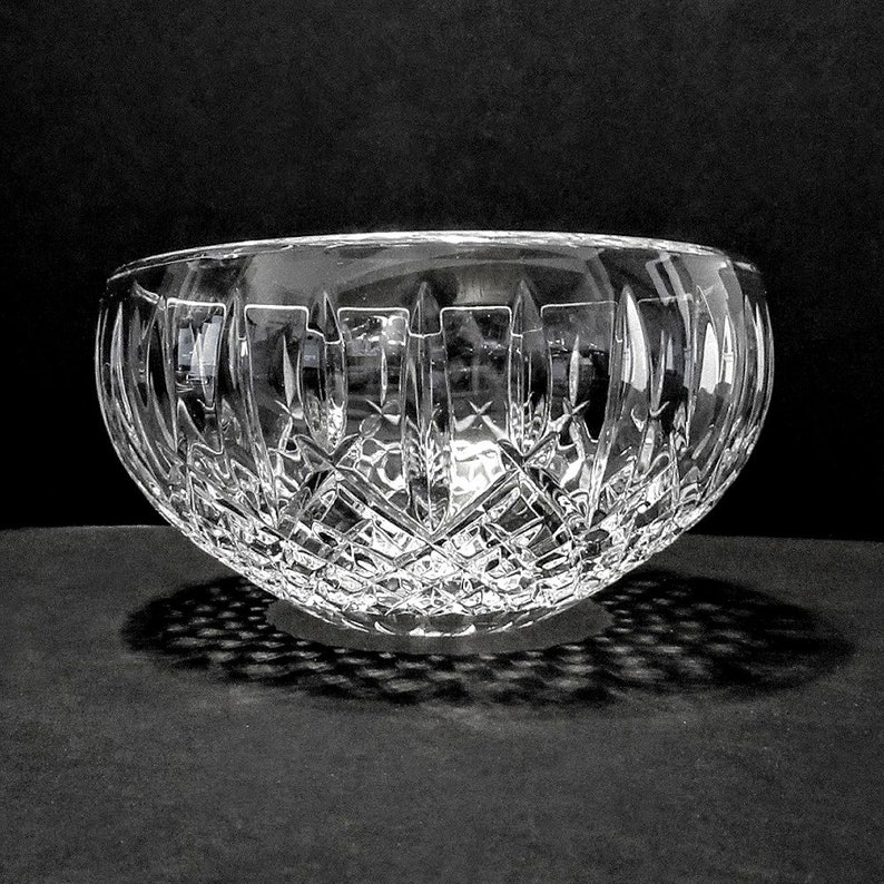 Waterford Crystal Bowl Araglin Pattern 7 Tulip Etsy