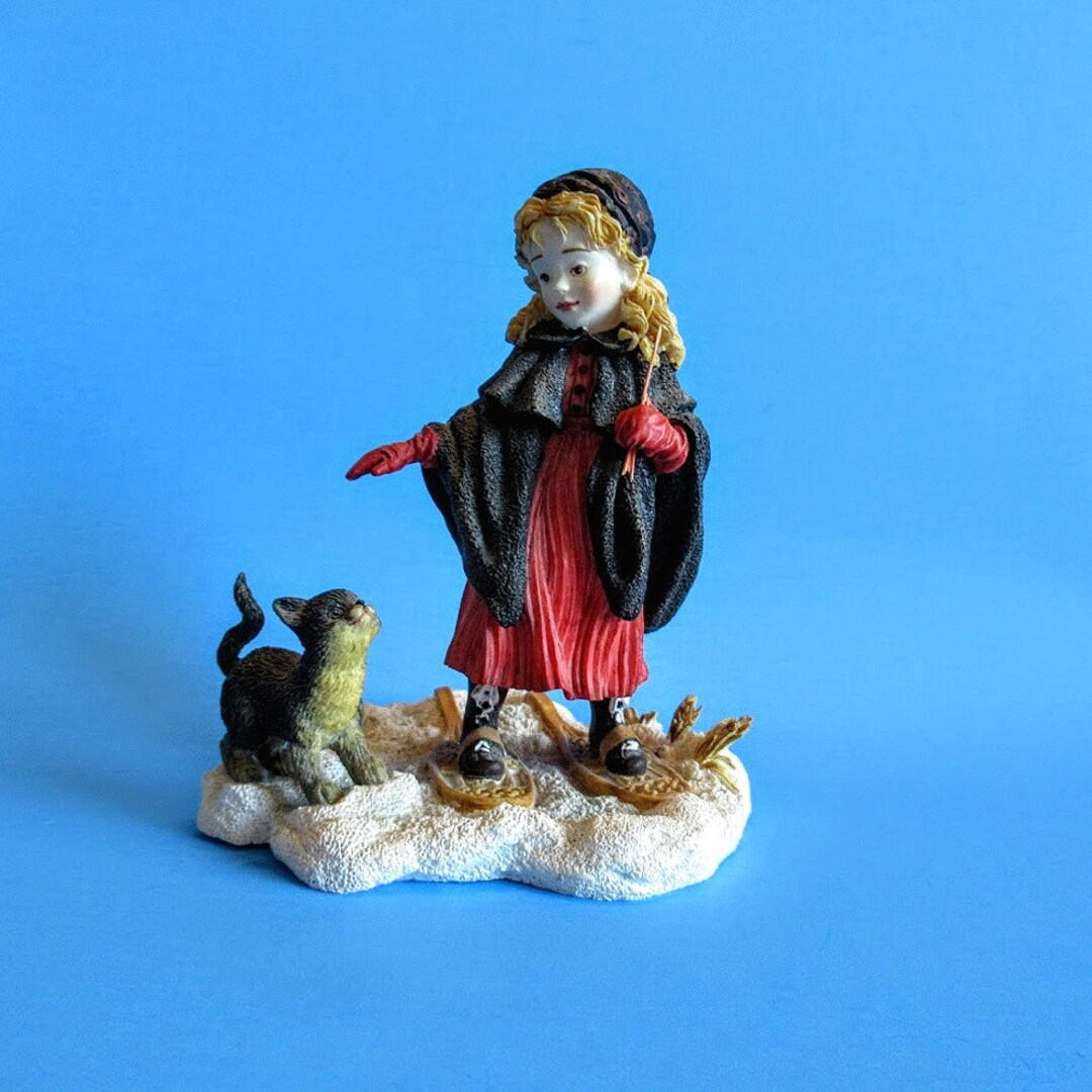 Lefton Figurine Laura in the Snow Cottage Industries Girl in Snow