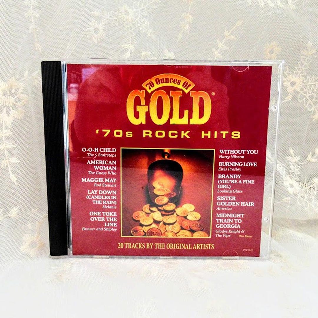 70 Ounces of Gold Audio CD - 70s Rock Hits - 20 Tracks - Original ...