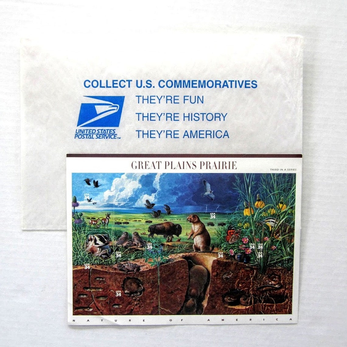 USPS Stamps Great Plains Prairie Nature of American 3rd Etsy