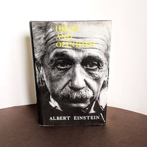 Albert Einstein - Ideas And Opinions Book - Scientist - Professor - Essays - Articles - Speeches - Letters - Politics - Hardcover - Vintage