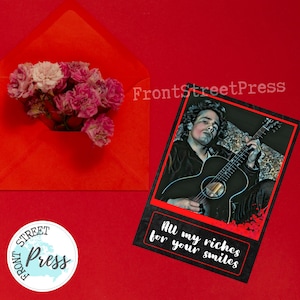 Tarjeta Riches for Smiles: aniversario, cumpleaños, amor, San Valentín
