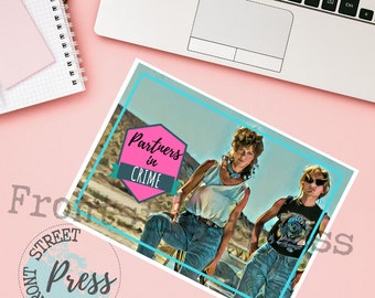 Partners in Crime greeting card