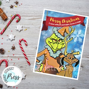 Tarjeta de Navidad sin regalos