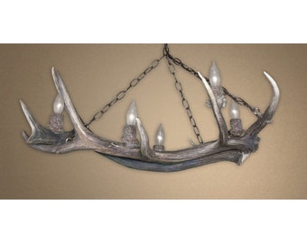 CD-MNT European Elk Real Antler Chandelier