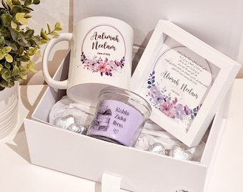 Aalimah Islamic Graduation Gift | Alimiyyah | Bukhari | Aalimah Frame | Mug | Ilm Candle | Dua | Gift Set | Hamper