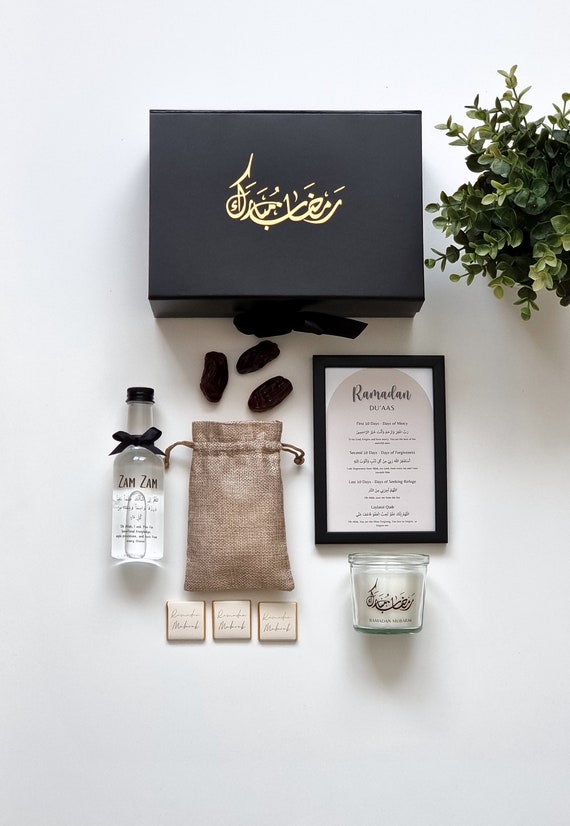 Luxury Ramadan Gift Box, Ramadan Mubarak Gift Box Hamper Gift Set Ramadhan Mubarak