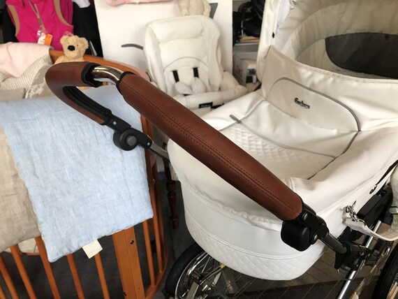 pram leather handle cover