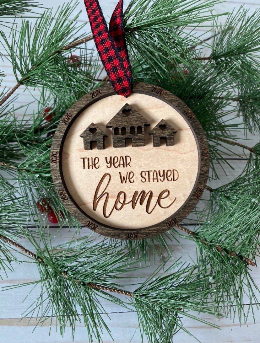 The Year We Stayed Home Christmas Ornament - 2020 Home Ornament - 202…